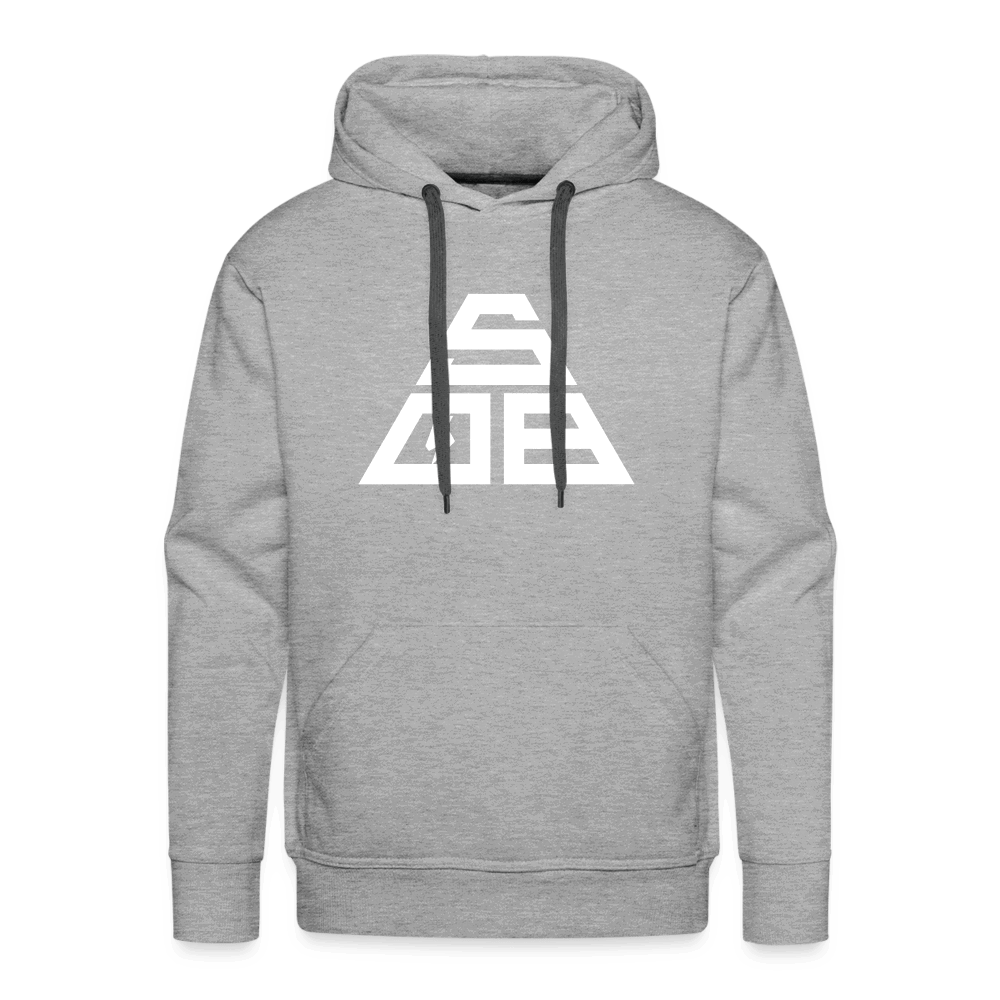 SPOD Männer Premium Hoodie Grau meliert / S Triangle - Men’s Premium Hoodie E-Bike-Community