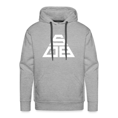 SPOD Männer Premium Hoodie Grau meliert / S Triangle - Men’s Premium Hoodie E-Bike-Community