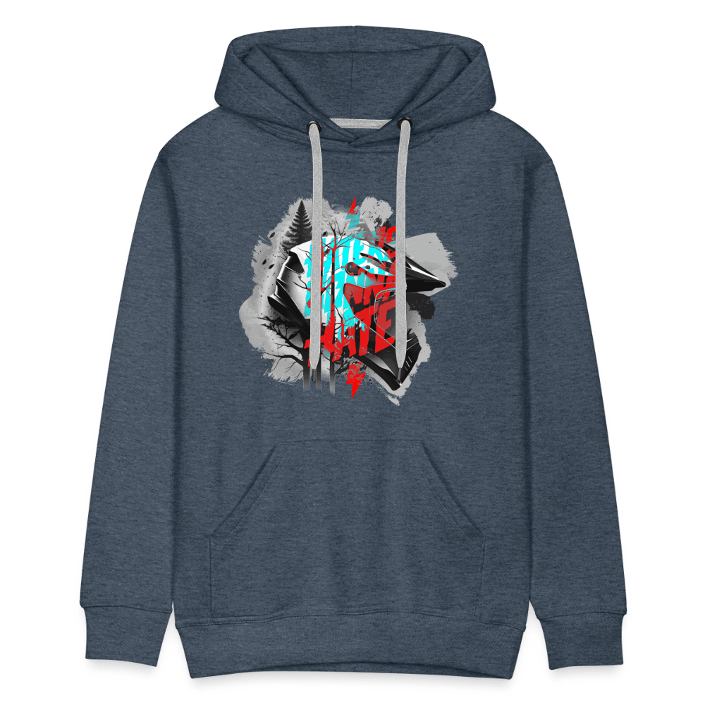 SPOD Männer Premium Hoodie Haters gonna Hate Fullface - DTF - Men’s Premium Hoodie E-Bike-Community