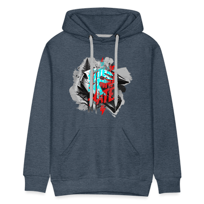 SPOD Männer Premium Hoodie Haters gonna Hate Fullface - DTF - Men’s Premium Hoodie E-Bike-Community