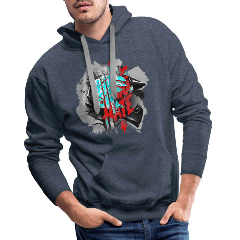 SPOD Männer Premium Hoodie Haters gonna Hate Fullface - DTF - Men’s Premium Hoodie E-Bike-Community