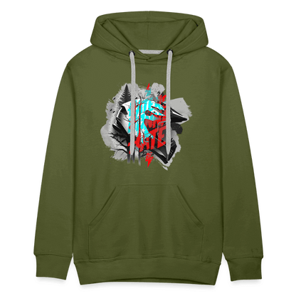 SPOD Männer Premium Hoodie Haters gonna Hate Fullface - DTF - Men’s Premium Hoodie E-Bike-Community