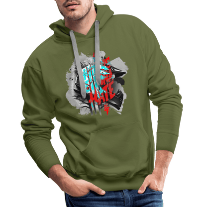 SPOD Männer Premium Hoodie Haters gonna Hate Fullface - DTF - Men’s Premium Hoodie E-Bike-Community