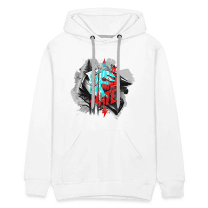 SPOD Männer Premium Hoodie Haters gonna Hate Fullface - DTF - Men’s Premium Hoodie E-Bike-Community