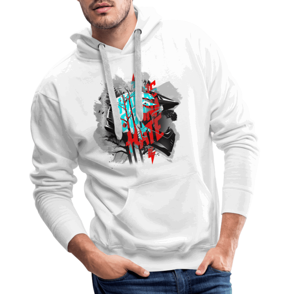 SPOD Männer Premium Hoodie Haters gonna Hate Fullface - DTF - Men’s Premium Hoodie E-Bike-Community