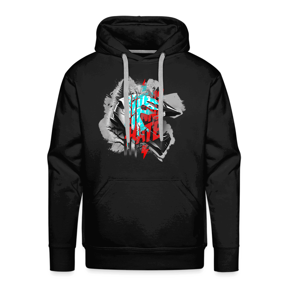 SPOD Männer Premium Hoodie Haters gonna Hate Fullface - DTF - Men’s Premium Hoodie E-Bike-Community