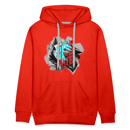 SPOD Männer Premium Hoodie Haters gonna Hate Fullface - DTF - Men’s Premium Hoodie E-Bike-Community