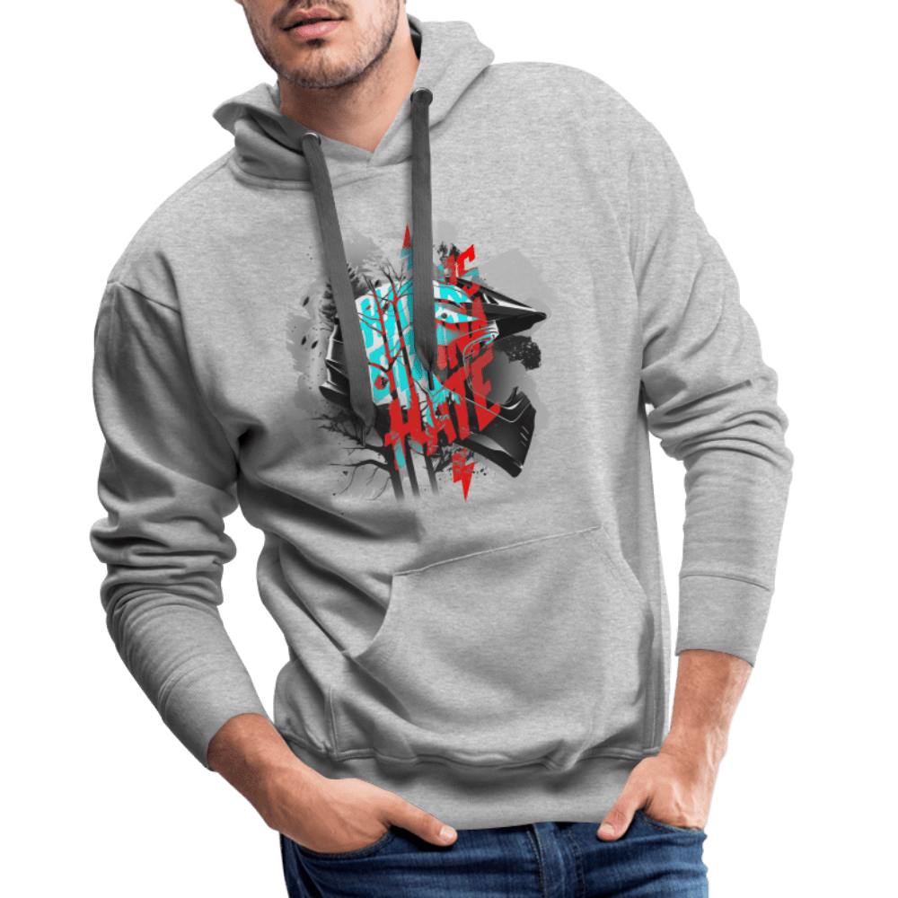 SPOD Männer Premium Hoodie Haters gonna Hate Fullface - DTF - Men’s Premium Hoodie E-Bike-Community