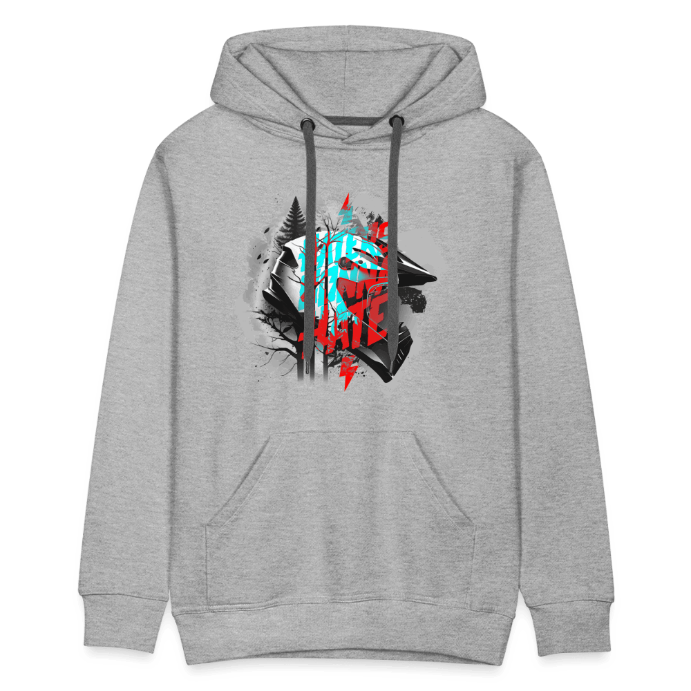 SPOD Männer Premium Hoodie Haters gonna Hate Fullface - DTF - Men’s Premium Hoodie E-Bike-Community