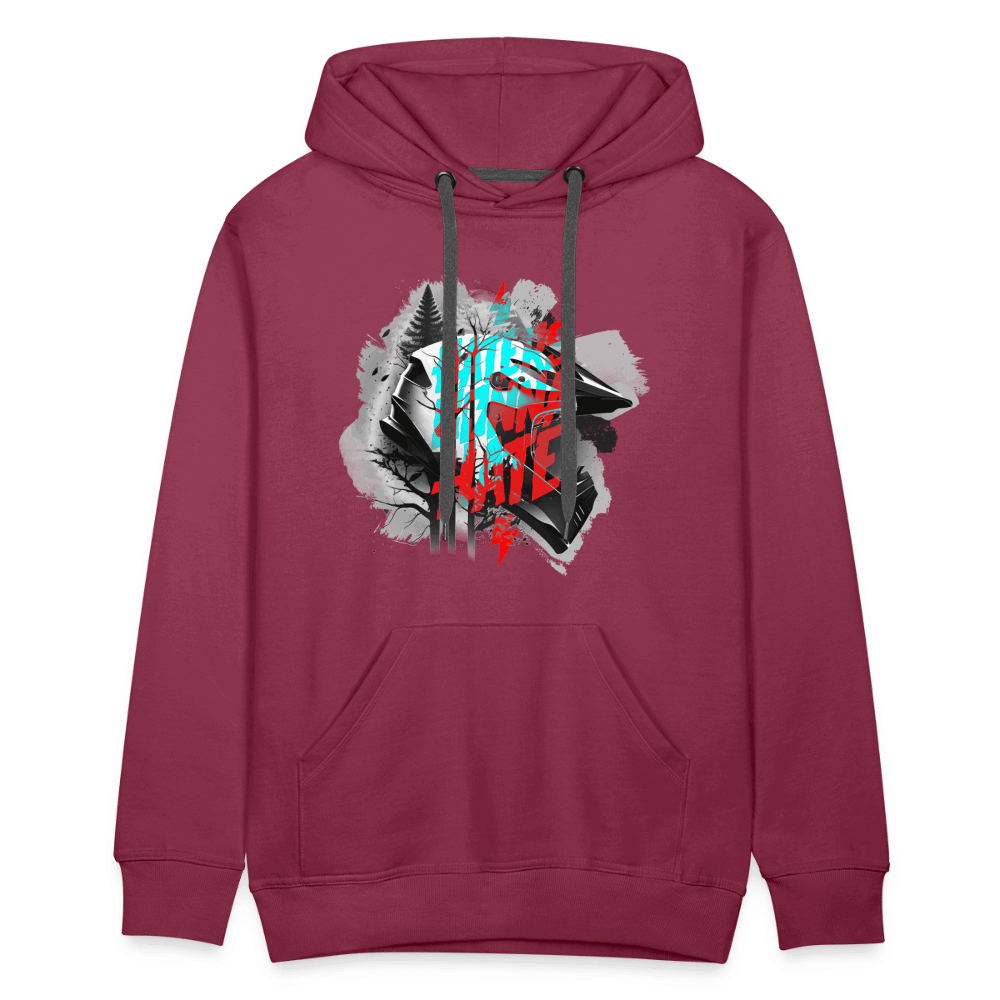 SPOD Männer Premium Hoodie Haters gonna Hate Fullface - DTF - Men’s Premium Hoodie E-Bike-Community