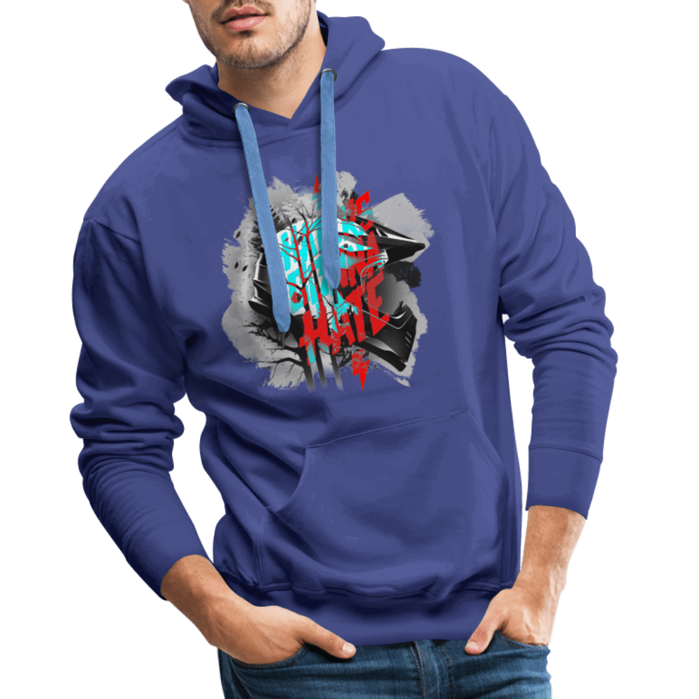 SPOD Männer Premium Hoodie Haters gonna Hate Fullface - DTF - Men’s Premium Hoodie E-Bike-Community