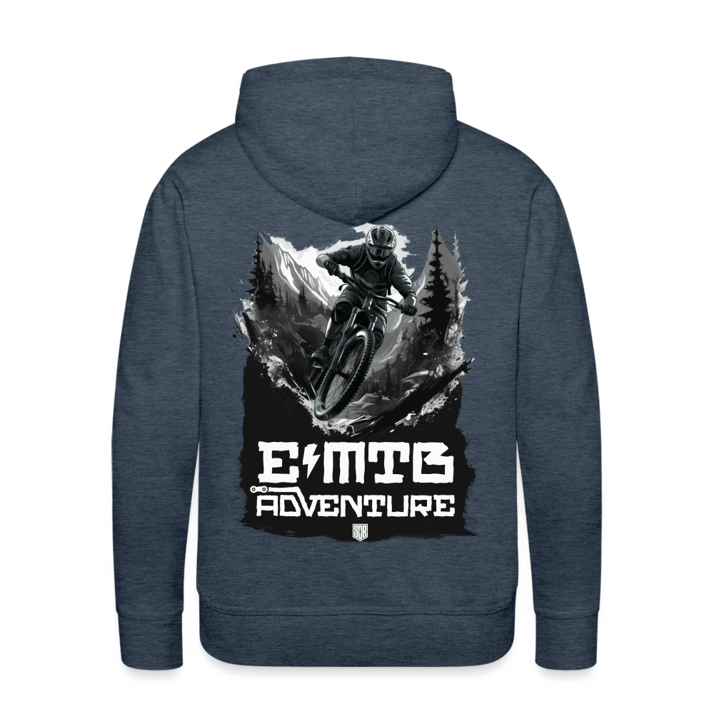 SPOD Männer Premium Hoodie Jeansblau / S EMTB ADVENTURE  Men’s Premium Hoodie E-Bike-Community