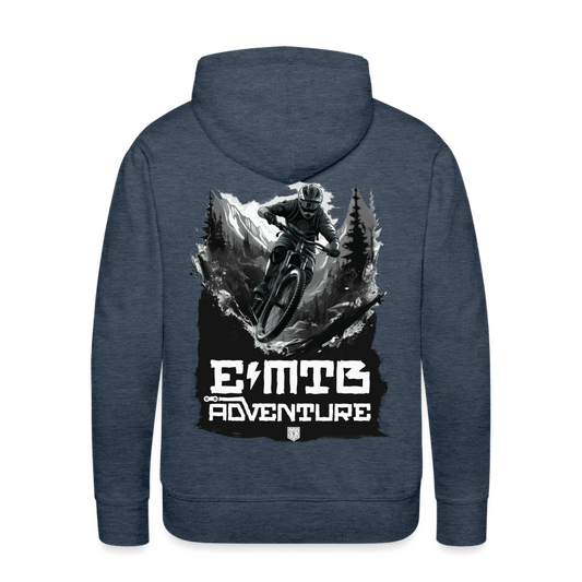 SPOD Männer Premium Hoodie Jeansblau / S EMTB ADVENTURE  Men’s Premium Hoodie E-Bike-Community