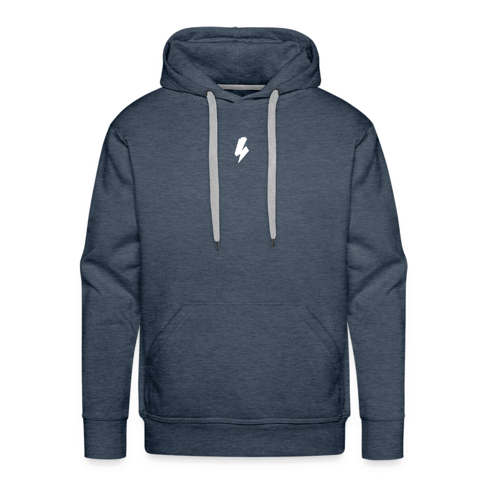 SPOD Männer Premium Hoodie Jeansblau / S Flash - Mitte Men’s Premium Hoodie E-Bike-Community