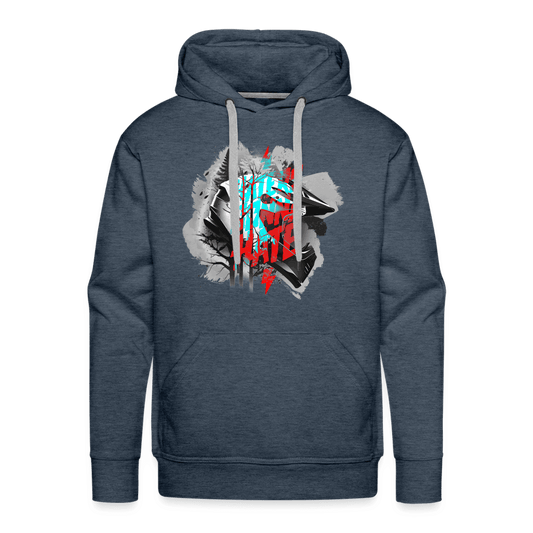 SPOD Männer Premium Hoodie Jeansblau / S Haters gonna Hate Fullface - DTF - Men’s Premium Hoodie E-Bike-Community