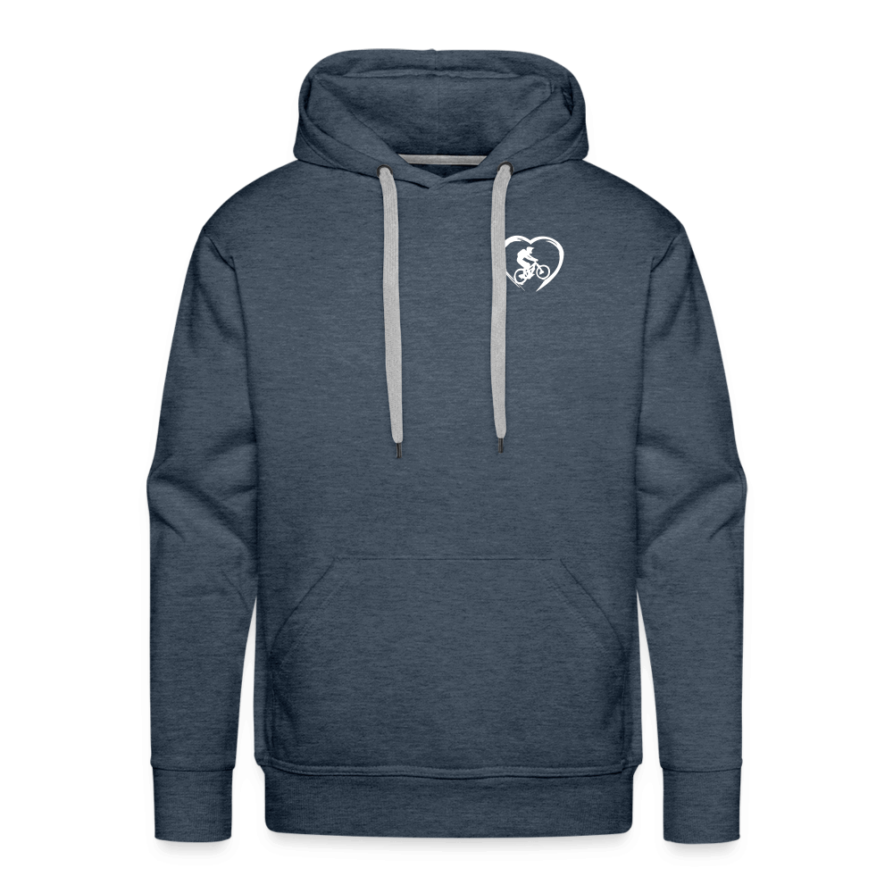 SPOD Männer Premium Hoodie Jeansblau / S Love 2 Ride / ❤️ Men’s Premium Hoodie E-Bike-Community