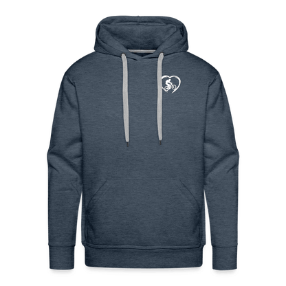 SPOD Männer Premium Hoodie Jeansblau / S Love 2 Ride / ❤️ Men’s Premium Hoodie E-Bike-Community