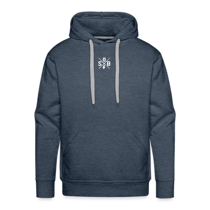 SPOD Männer Premium Hoodie Jeansblau / S Skullgang Vorne / hinten bedruckt - Men’s Premium Hoodie E-Bike-Community