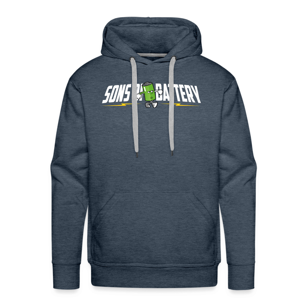 SPOD Männer Premium Hoodie Jeansblau / S Sons of Battery B-Boy - Männer Premium Hoodie E-Bike-Community