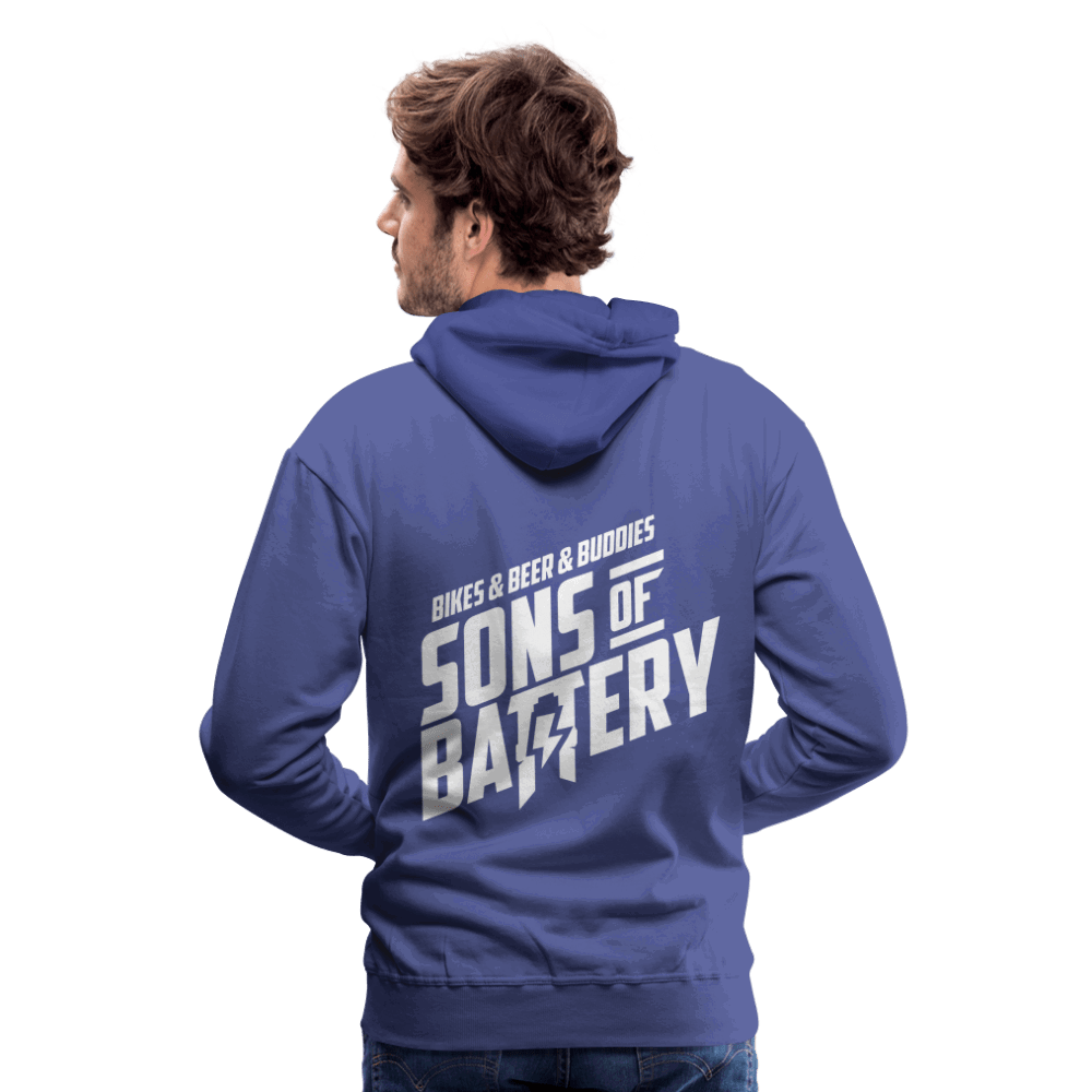 SPOD Männer Premium Hoodie Königsblau / S 3B - Backprint - Men’s Premium Hoodie E-Bike-Community