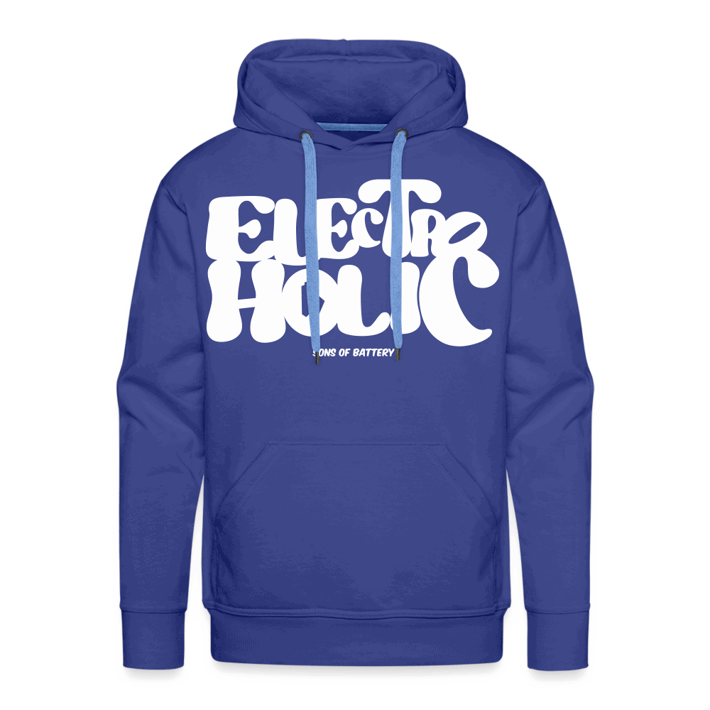 SPOD Männer Premium Hoodie Königsblau / S 60s Flock - Front - Electroholic - Men’s Premium Hoodie E-Bike-Community