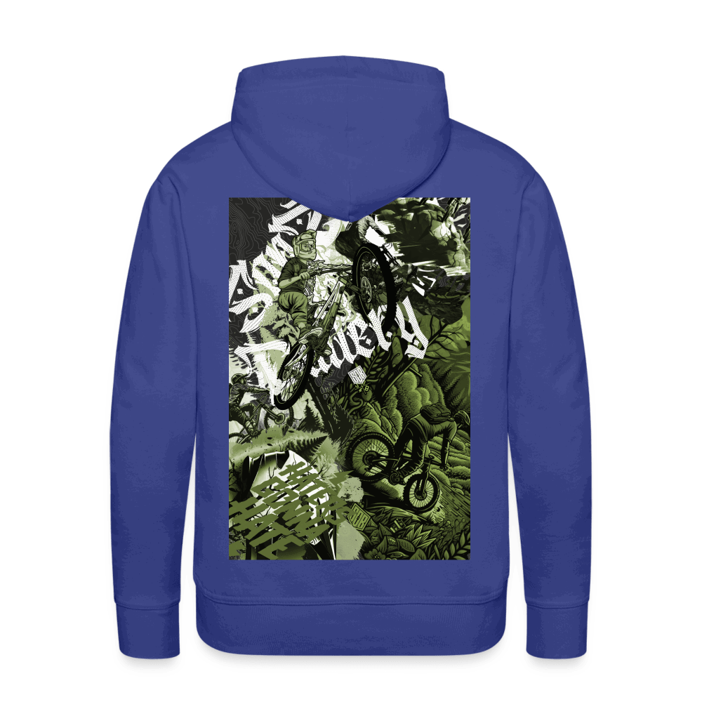 SPOD Männer Premium Hoodie Königsblau / S Collage beidseitig bedruckt - Men’s Premium Hoodie E-Bike-Community