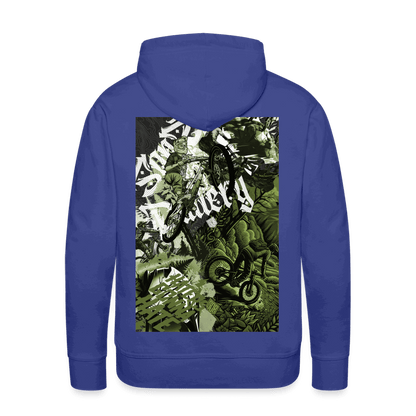 SPOD Männer Premium Hoodie Königsblau / S Collage beidseitig bedruckt - Men’s Premium Hoodie E-Bike-Community