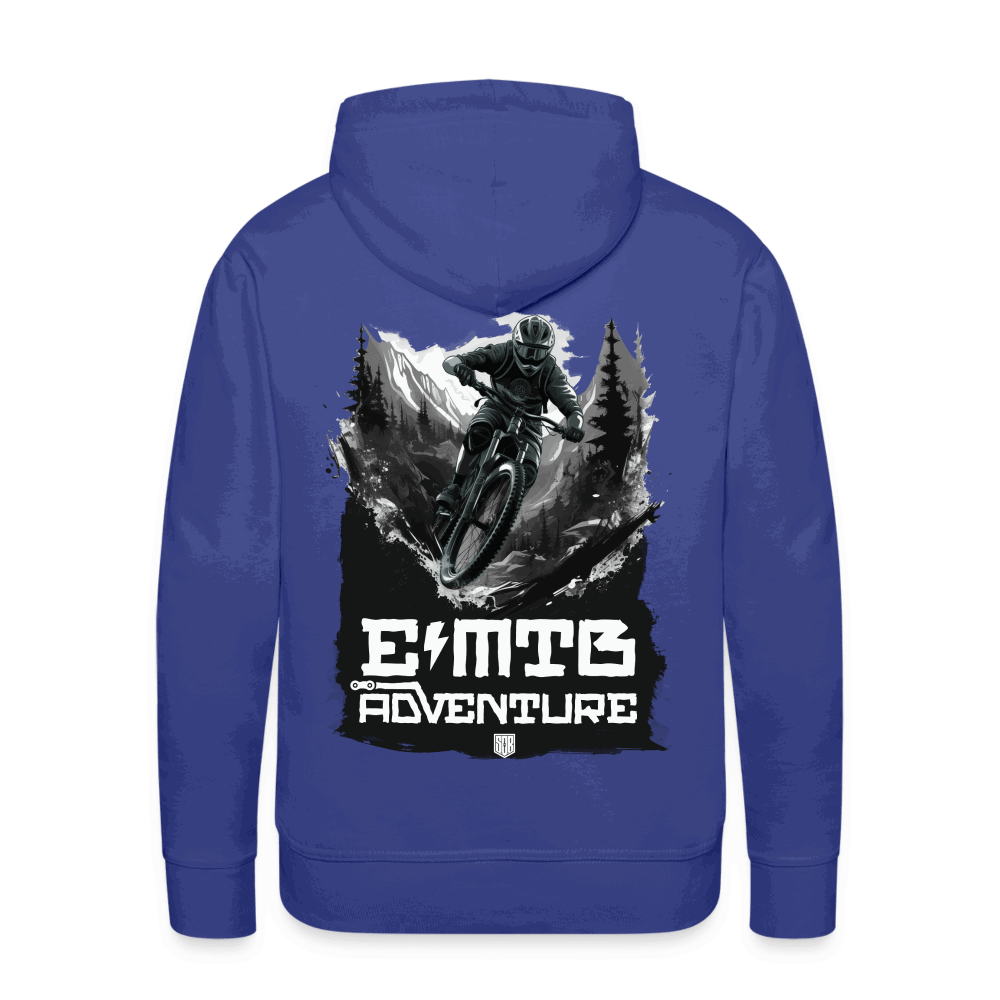 SPOD Männer Premium Hoodie Königsblau / S EMTB ADVENTURE  Men’s Premium Hoodie E-Bike-Community