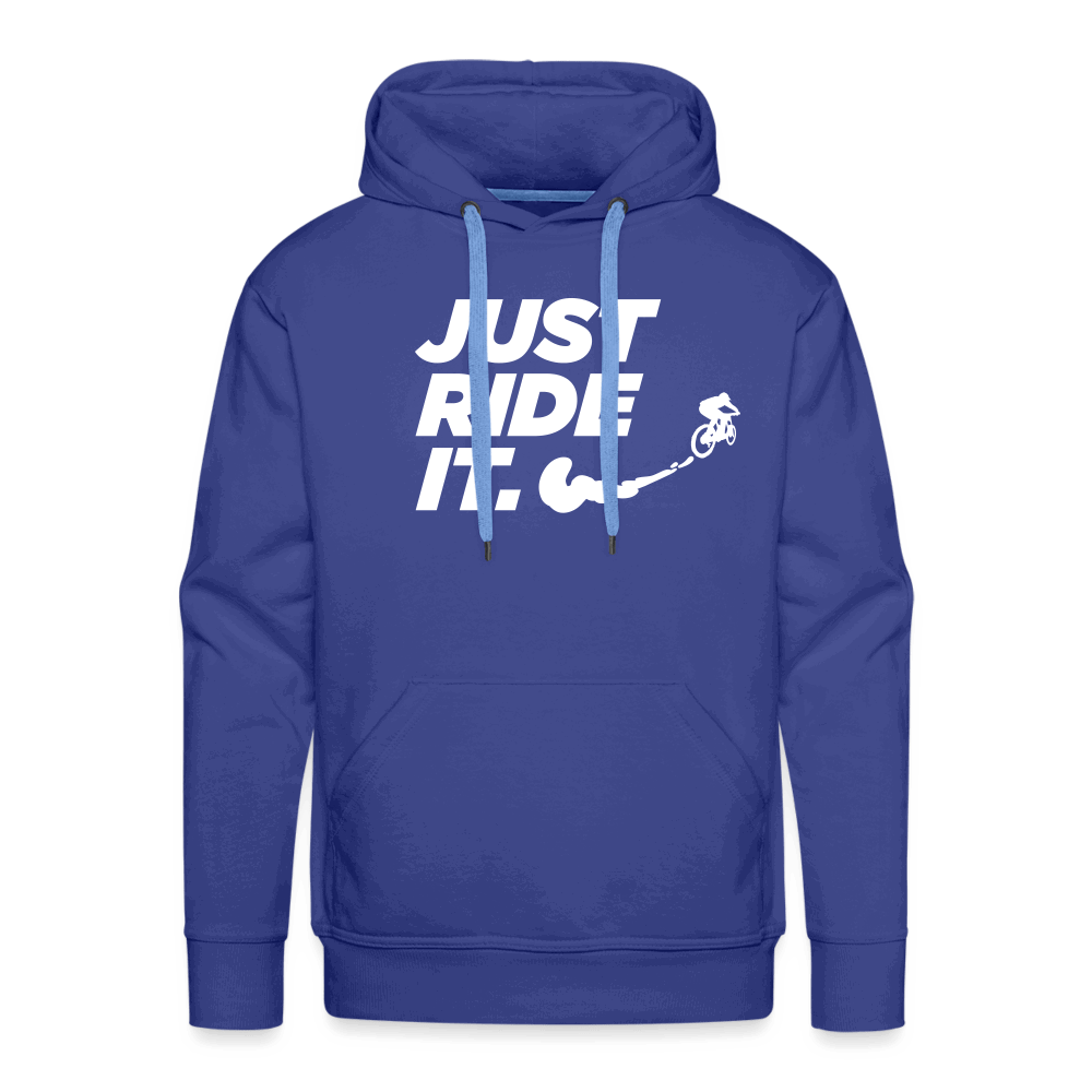 SPOD Männer Premium Hoodie Königsblau / S Just Ride it - Men’s Premium Hoodie E-Bike-Community