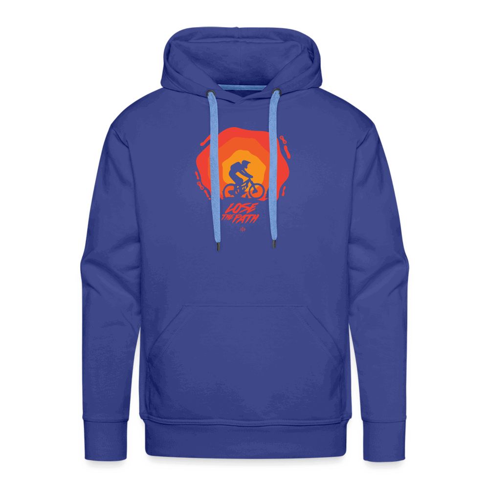 SPOD Männer Premium Hoodie Königsblau / S LOSE THE PATH - CREATE YOUR OWN ADVENTURE! Premium Hoodie E-Bike-Community