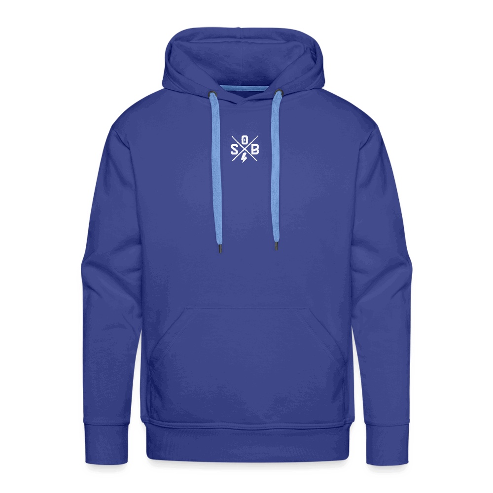 SPOD Männer Premium Hoodie Königsblau / S Skullgang Vorne / hinten bedruckt - Men’s Premium Hoodie E-Bike-Community