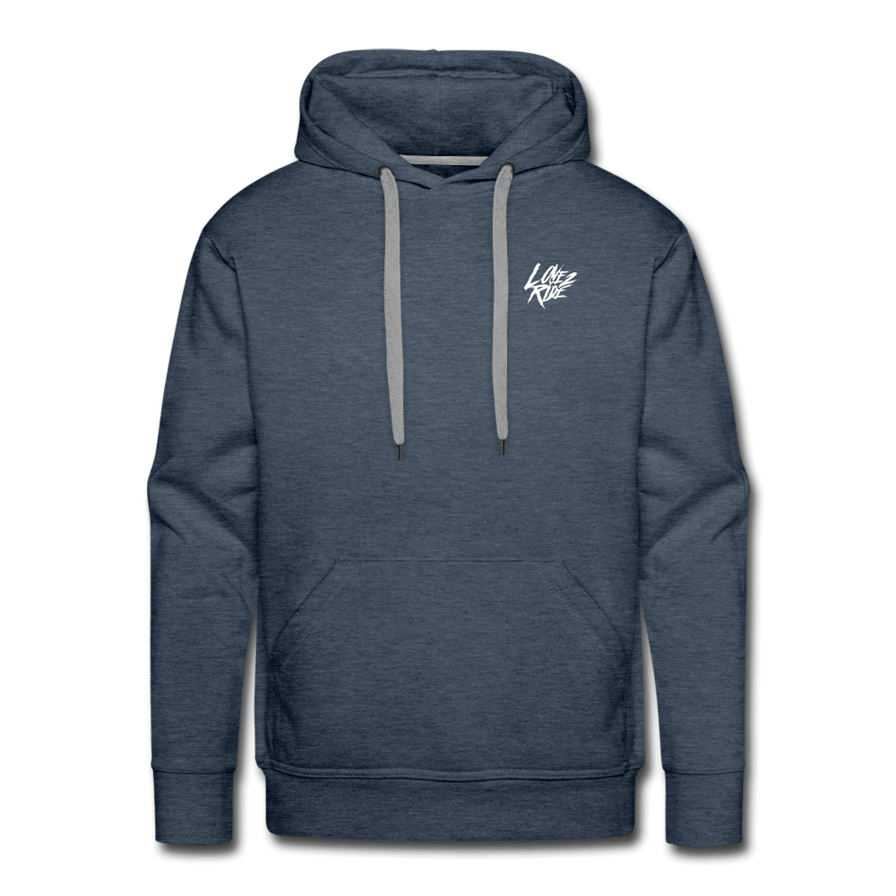 SPOD Männer Premium Hoodie Love 2 Ride - Front/Back Men’s Premium Hoodie E-Bike-Community