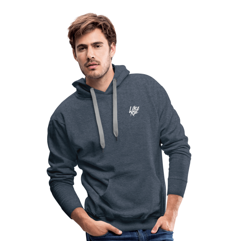 SPOD Männer Premium Hoodie Love 2 Ride - Front/Back Men’s Premium Hoodie E-Bike-Community