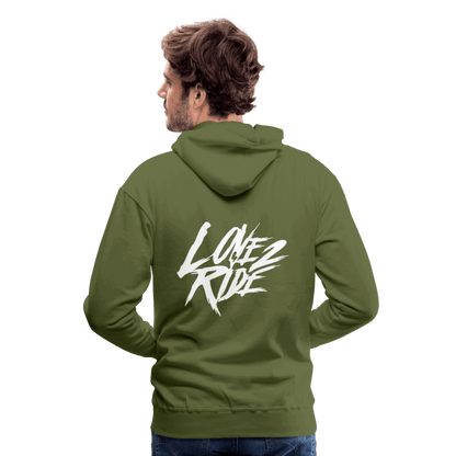 SPOD Männer Premium Hoodie Love 2 Ride - Front/Back Men’s Premium Hoodie E-Bike-Community