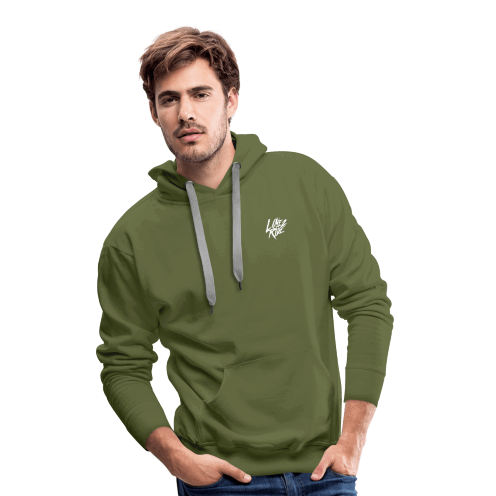 SPOD Männer Premium Hoodie Love 2 Ride - Front/Back Men’s Premium Hoodie E-Bike-Community