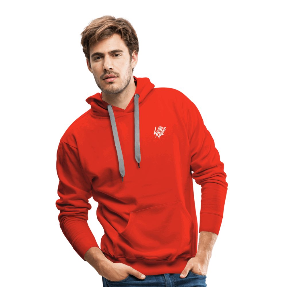 SPOD Männer Premium Hoodie Love 2 Ride - Front/Back Men’s Premium Hoodie E-Bike-Community