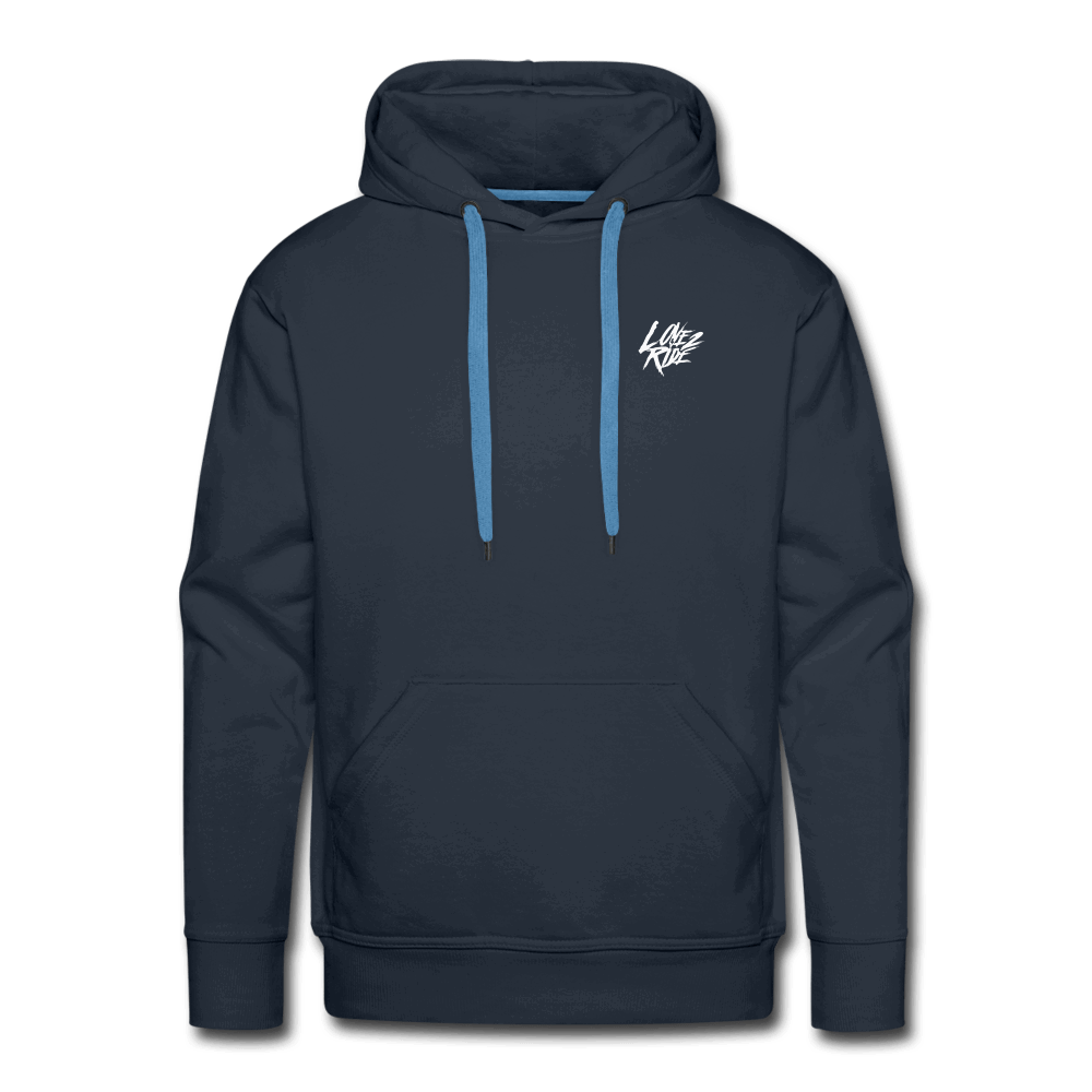 SPOD Männer Premium Hoodie Love 2 Ride - Front/Back Men’s Premium Hoodie E-Bike-Community