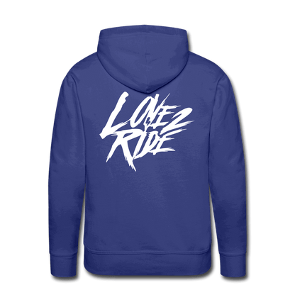 SPOD Männer Premium Hoodie Love 2 Ride - Front/Back Men’s Premium Hoodie E-Bike-Community