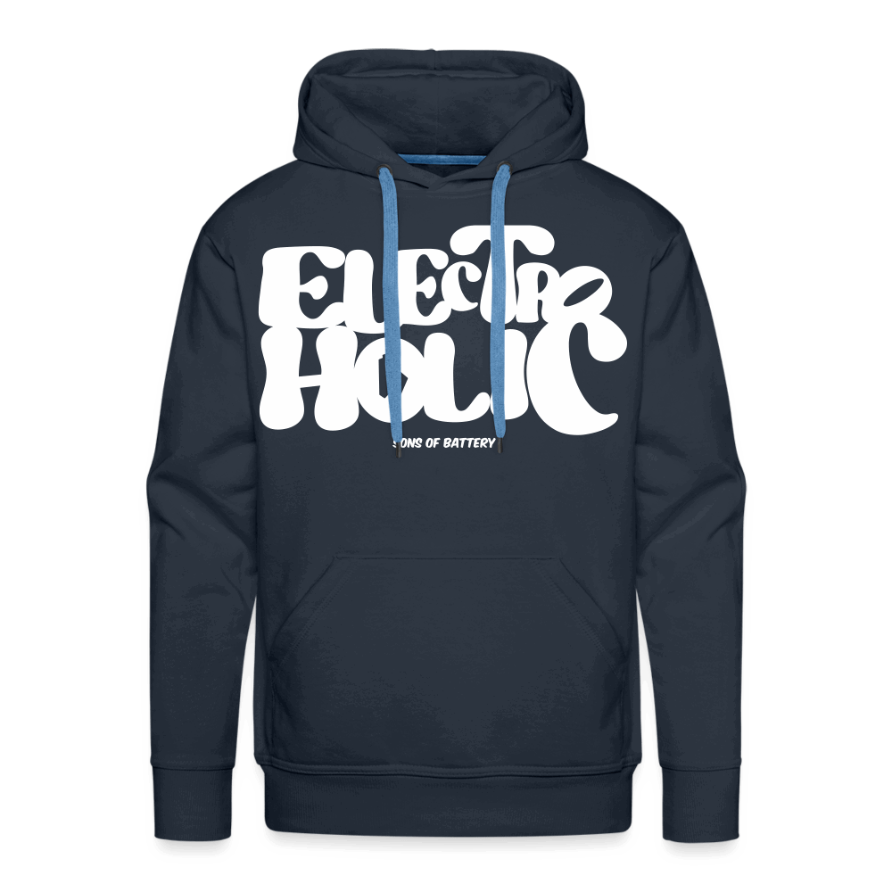 SPOD Männer Premium Hoodie Navy / S 60s Flock - Front - Electroholic - Men’s Premium Hoodie E-Bike-Community