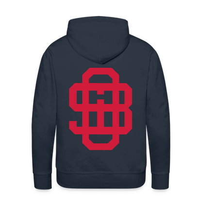 SPOD Männer Premium Hoodie Navy / S Front/Back - Vintage - Redline - Premium Hoodie E-Bike-Community