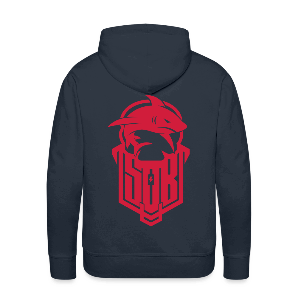 SPOD Männer Premium Hoodie Navy / S Hai Bike - Redline - Premium Hoodie E-Bike-Community