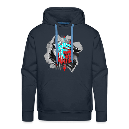 SPOD Männer Premium Hoodie Navy / S Haters gonna Hate Fullface - DTF - Men’s Premium Hoodie E-Bike-Community