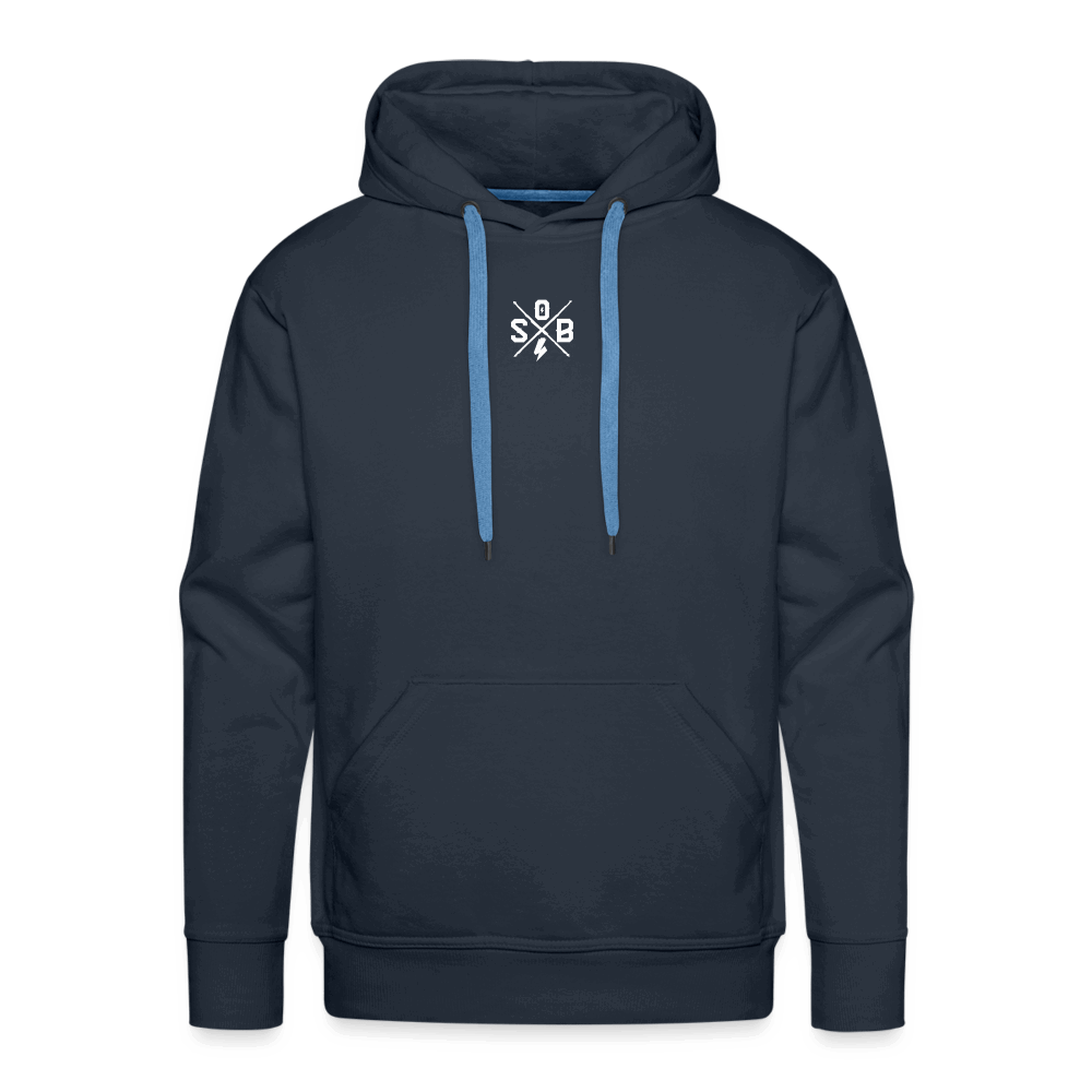 SPOD Männer Premium Hoodie Navy / S Skullgang Vorne / hinten bedruckt - Men’s Premium Hoodie E-Bike-Community