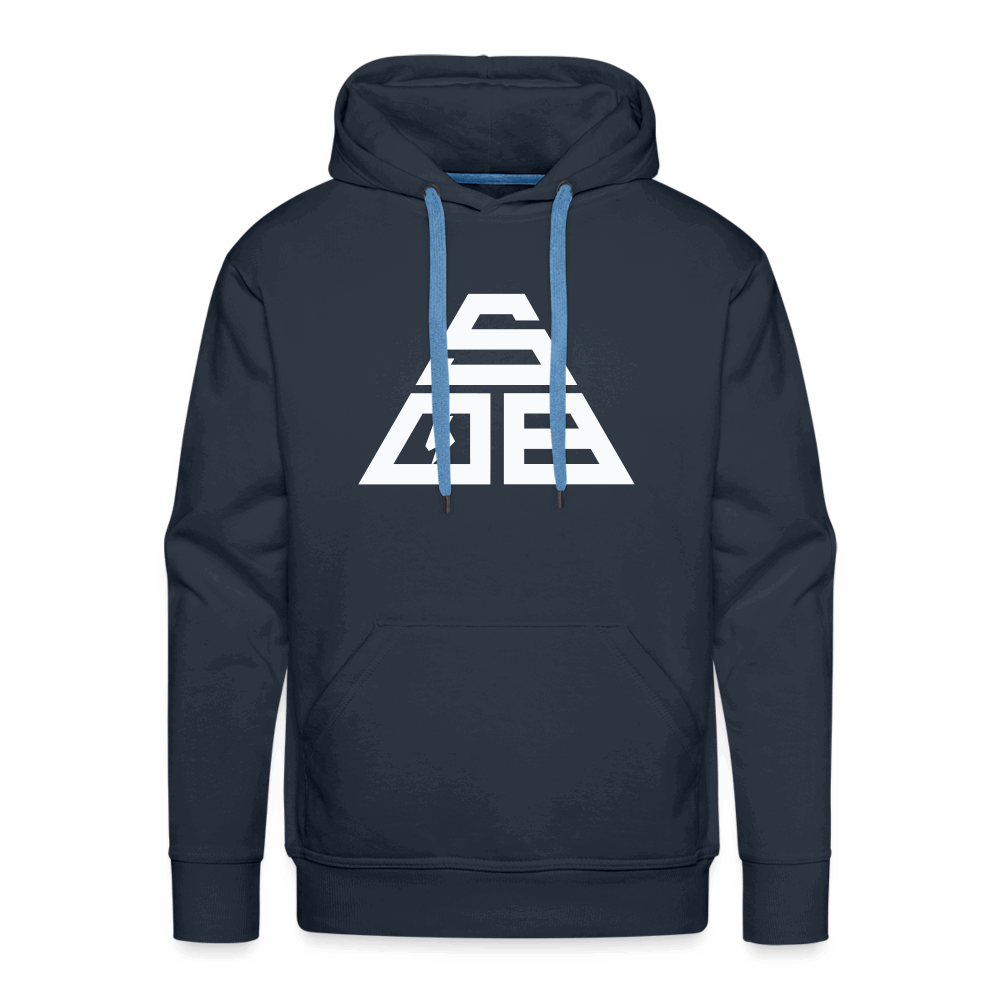 SPOD Männer Premium Hoodie Navy / S Triangle - Men’s Premium Hoodie E-Bike-Community