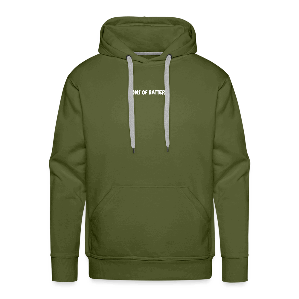 SPOD Männer Premium Hoodie Olivgrün / S 60s Electroholic - Flock - Men’s Premium Hoodie E-Bike-Community