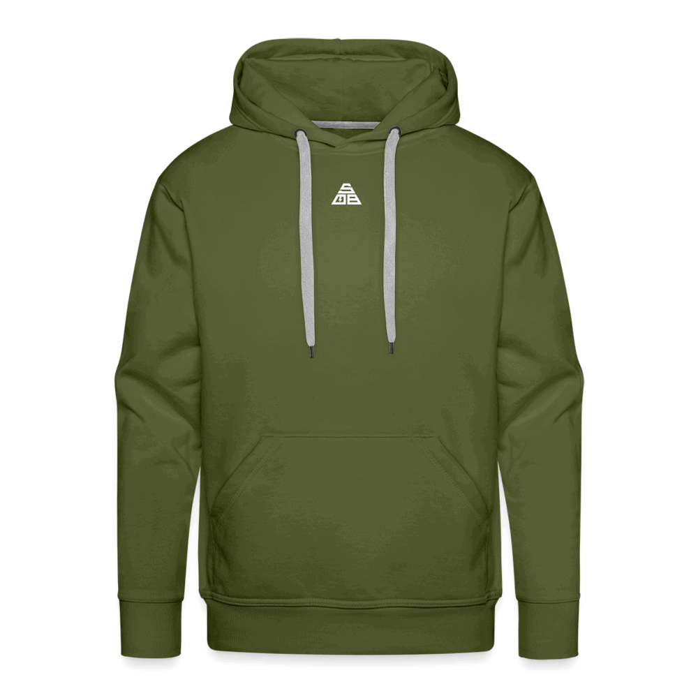 SPOD Männer Premium Hoodie Olivgrün / S Collage beidseitig bedruckt - Men’s Premium Hoodie E-Bike-Community