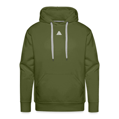 SPOD Männer Premium Hoodie Olivgrün / S Collage beidseitig bedruckt - Men’s Premium Hoodie E-Bike-Community