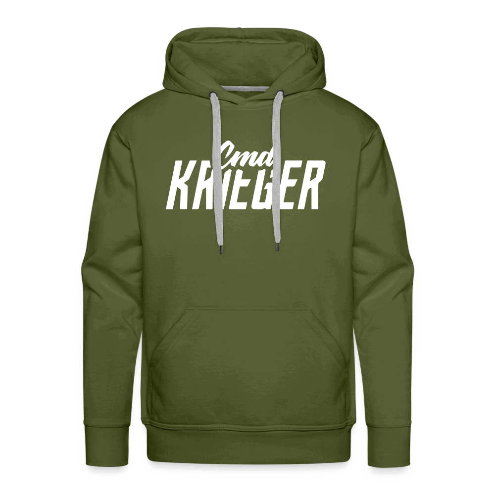 SPOD Männer Premium Hoodie Olivgrün / S Commander Krieger - Hoodie - Männer Premium Hoodie E-Bike-Community