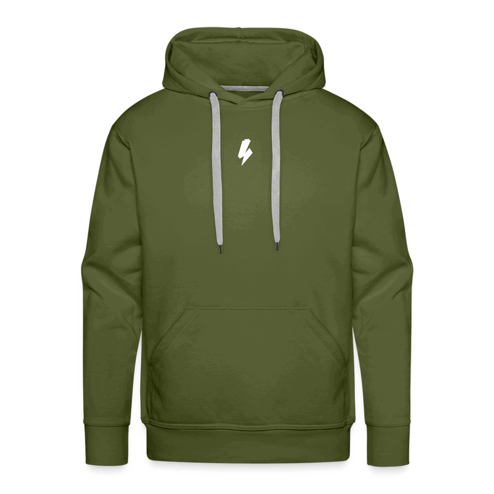 SPOD Männer Premium Hoodie Olivgrün / S Flash - Mitte Men’s Premium Hoodie E-Bike-Community