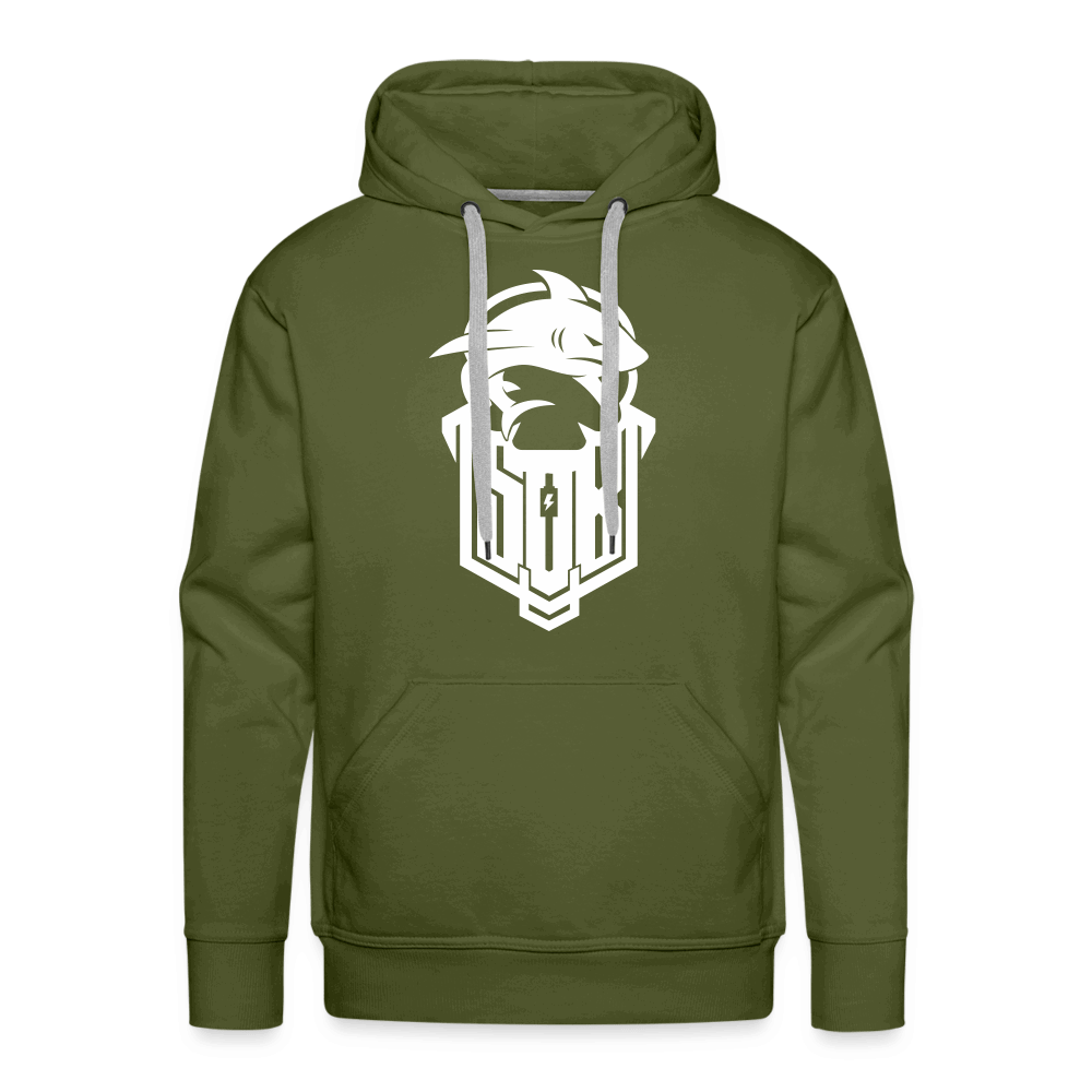 SPOD Männer Premium Hoodie Olivgrün / S Hai Bike - Premium Hoodie E-Bike-Community